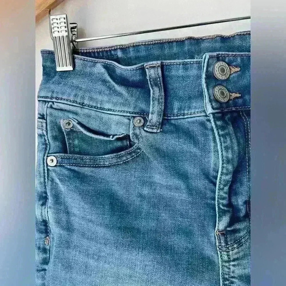 American Eagle Outfitters Womens Flare Western Country Jeans Short Stretch 0 - Picture 5 of 8